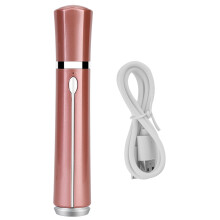 Facial Hair Remover With USB Rechargeable Technology, Electric Eyebrow Trimmer Featuring 5 Vibration Modes, Warm Compress Therapy Tool For Eyes Lips