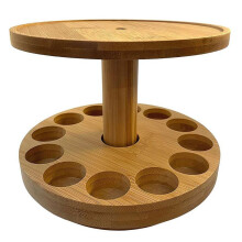 Essentiële Olie Diffuser Standaard Ronde Standaard Lade Dubbele Laag Essentiële Olie Display Standaard Essentiële Olie Opslagrek