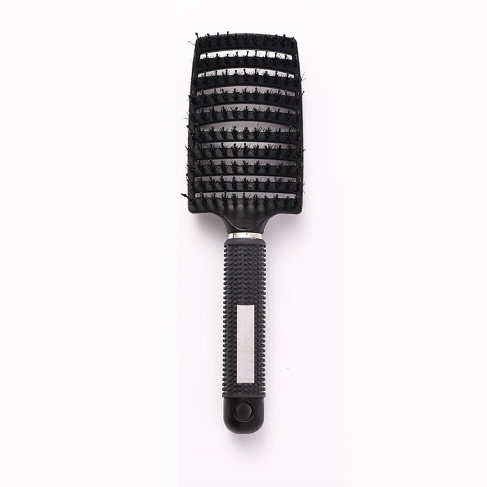 Black Detangling Comb for Wet and Dry Hair with Scalp Massage Brush for Wigs and Extensions