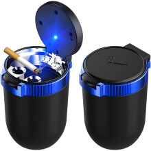 Car Ashtray for Mazda CX5 20132016 Smokeless Stainless Steel Detachable Portable Trash Can