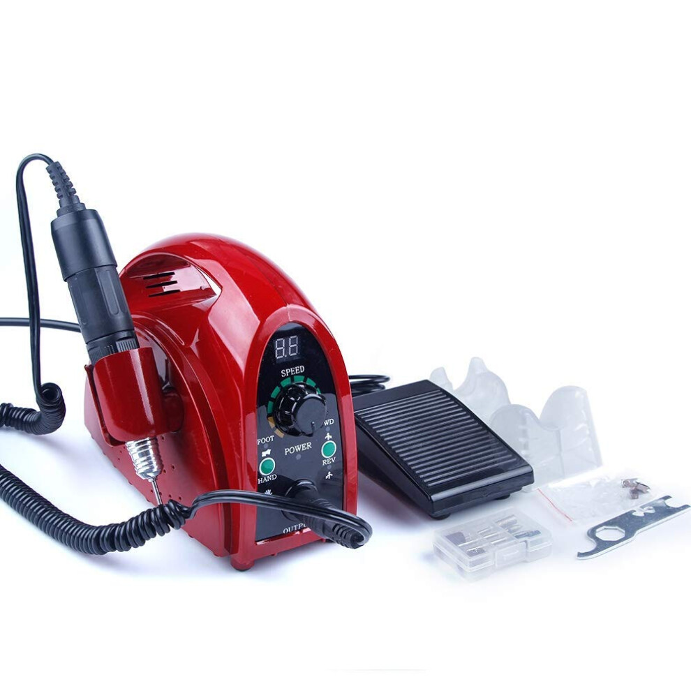 Professional Electric Nail Drill with Precise Speed Control for Acrylic and Gel Nails Manicure Pedicure Kit