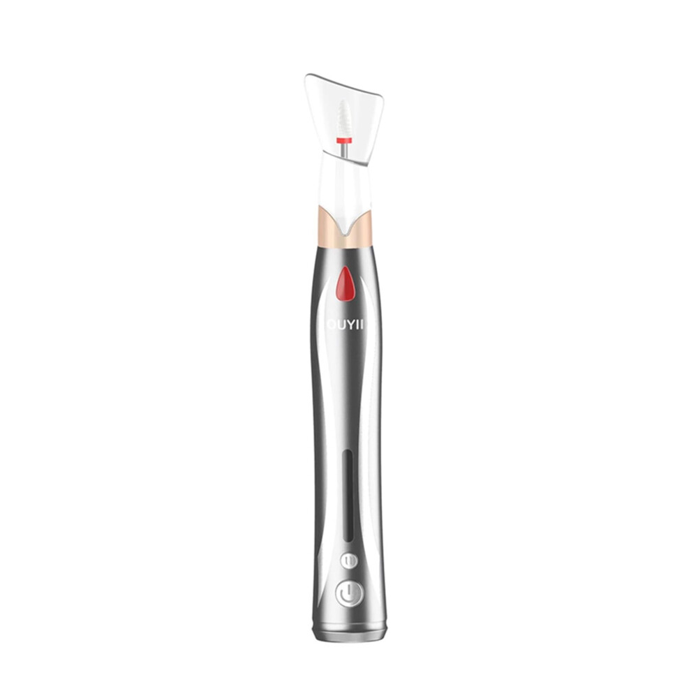 Silver Electric Nail Drill Rechargeable Cordless Nail File With Variable Speed For Manicure Pedicure