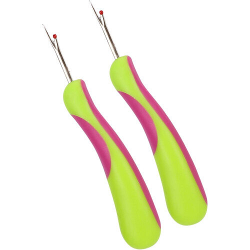 2 Pack Seam Ripper Sewing Tools for Stitch Removal Thread Cutter Tailor Accessories 2