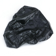 Waterproof Bike Saddle Cover PVC Rain Seat Protector with Elastic Fit Most Bicycle Seats 28x19cm Black