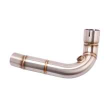 Motorcycle Exhaust Muffler Slip On Adjustable Silencer for Honda CBR600RR F5 20052019 Noise Reduction Silver