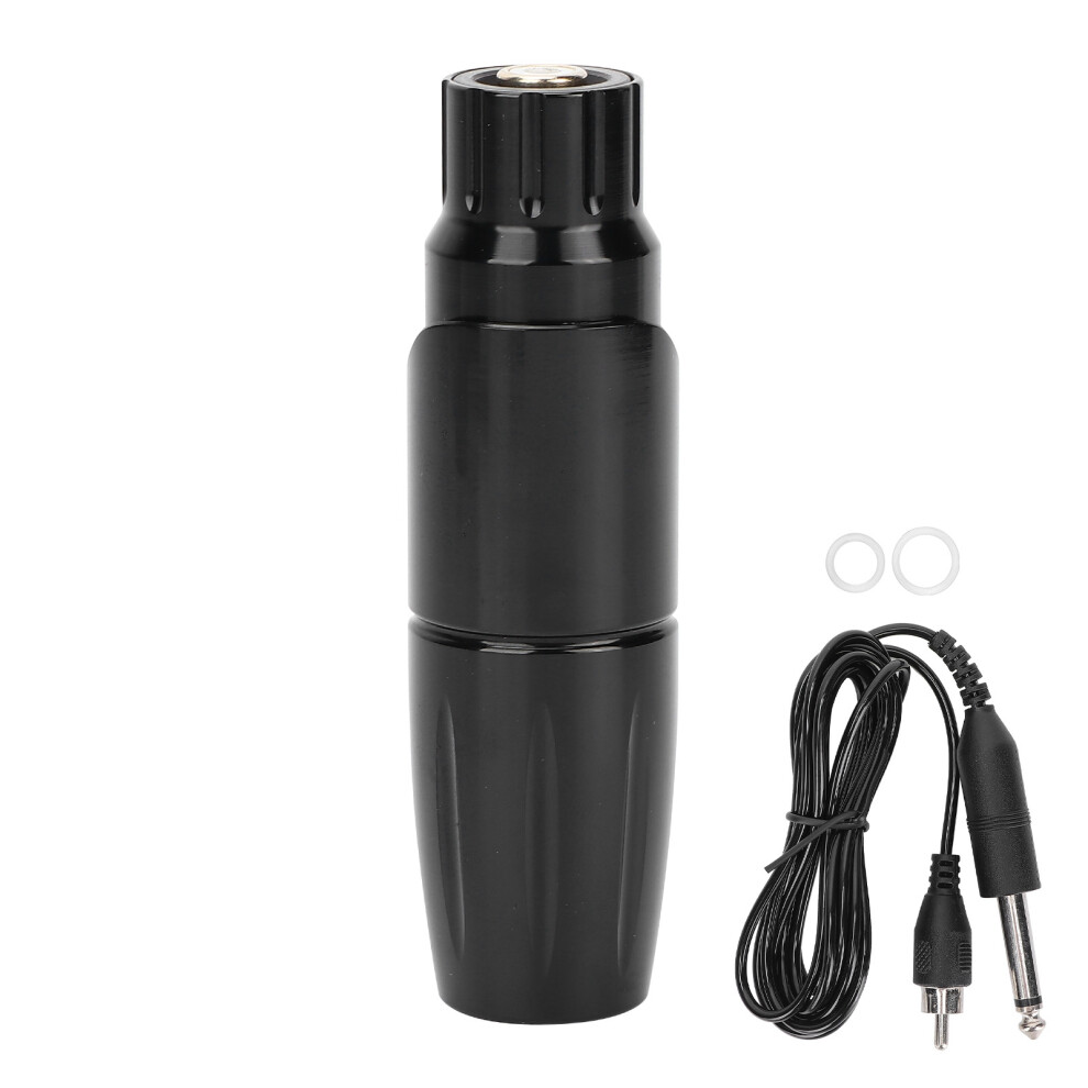 Black/Grey Professional Rotary Tattoo Pen With Custom Coreless Motor, Precision Line Work & And Shading Capabilities For Tattoo Artists, Compatible