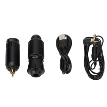 Professional Tattoo Machine Kit, Gold Plated Rca Cable With Strain Relief For Stable Operation And Easy Coloring, Ergonomic Handle Non-Slip Design,