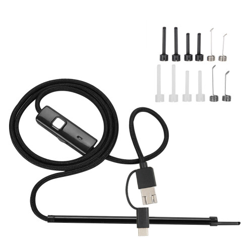 Καινοτόμο ενδοσκόπιο USB Plug and Play, αδιάβροχο εύκαμπτο καλωδιακό ενδοσκόπιο με φώτα 1