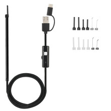 Innovatives Plug-and-Play-USB-Endoskop, wasserdichtes, flexibles Kabel-Boreskop mit hochauflösenden LED-Leuchten für sofortige Echtzeit-Bildgebung