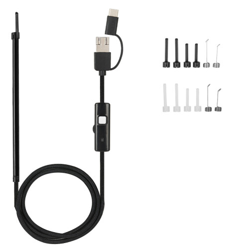 Καινοτόμο ενδοσκόπιο USB Plug and Play, αδιάβροχο εύκαμπτο καλωδιακό ενδοσκόπιο με φώτα