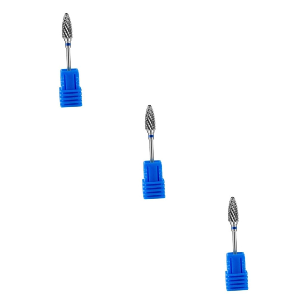 3pcs Tungsten Carbide Nail Drill Bits for Fast Polishing and Gentle Cuticle Care