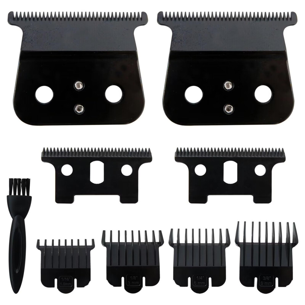 Black Smaeti 2Pack Replacement Blades For Andis T Outliner And Gtx, Carbon Steel Zero Gap Tblade