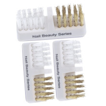 3pcs Copper Wire Nail Drill Bit Cleaning Brush for Easy Dust Removal and Bit Polishing
