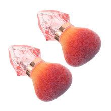Nail Dust Brush Set with Diamond Handle for Enhanced Dust Absorption and Large Soft Nail Cleaning