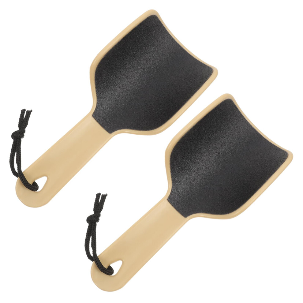 2pcs DualSided Foot File Callus Remover with Ergonomic Grip for Smooth Heels Pedicure