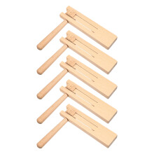 15Pcs Beginner Wooden Music Toys Ratchet Noise Makers for Children