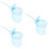 3Pcs Blue Bags with Wood Handles Multi-Function Party Bags 9