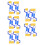 20Pcs Blue Sponge Brush Set Rollers for Kids Crafts 4