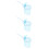 3Pcs Blue Bags with Wood Handles Multi-Function Party Bags 10