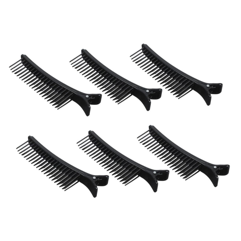 Unisex 6Pcs Professional Nonslip Hair Sectioning Clips For Salon Cutting And Styling