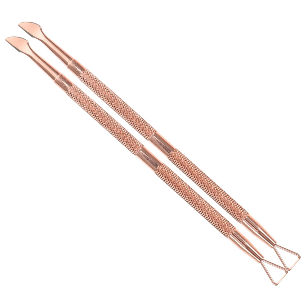 Cuticle Pusher and Manicure Tools Set, Stainless Steel DualEnded Nail Care for Precise Removal