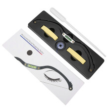 Bubble Leveler Eyebrow Mapper Tool with Thread Drawing Line Kit for Eyebrow Reuseable Positioning Eyebrow Shaping Kit Featuring Bow Design for Microb