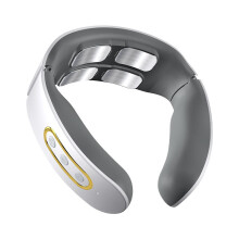 Aparat electric de masaj pentru gât, folosind tehnologia Bionic Pulse, moduri multiple de masaj, potrivire ergonomică, terapie prin căldură,