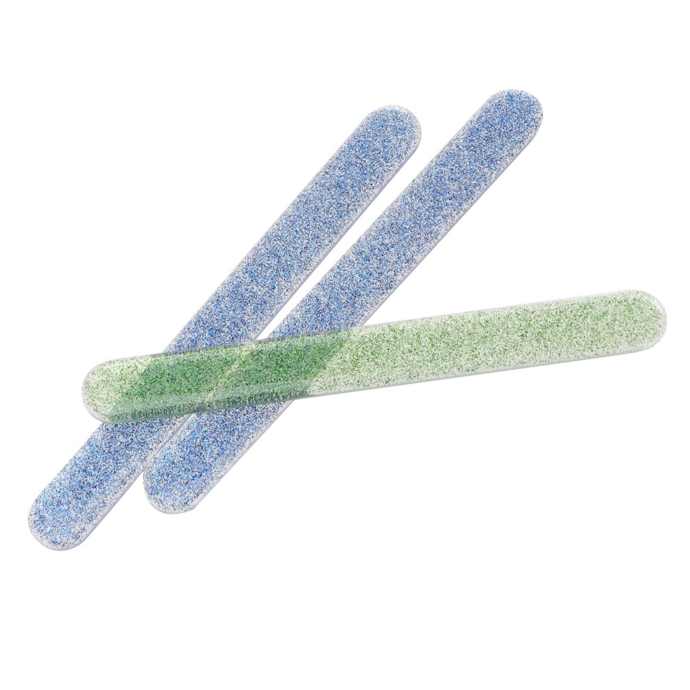 3pcs Nano Glass Nail File and Shine Buffer Set, Durable 2 in 1 Manicure Tools