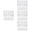 20Sets Reflective PVC Mailbox Numbers Stickers Assorted Color Durable 6