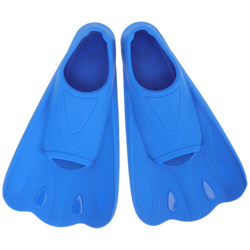 3Pairs Blue Silicone Kids Diving Training Flippers