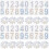 20Sets Reflective PVC Mailbox Numbers Stickers Assorted Color Durable 5