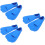 3Pairs Blue Silicone Kids Diving Training Flippers 9