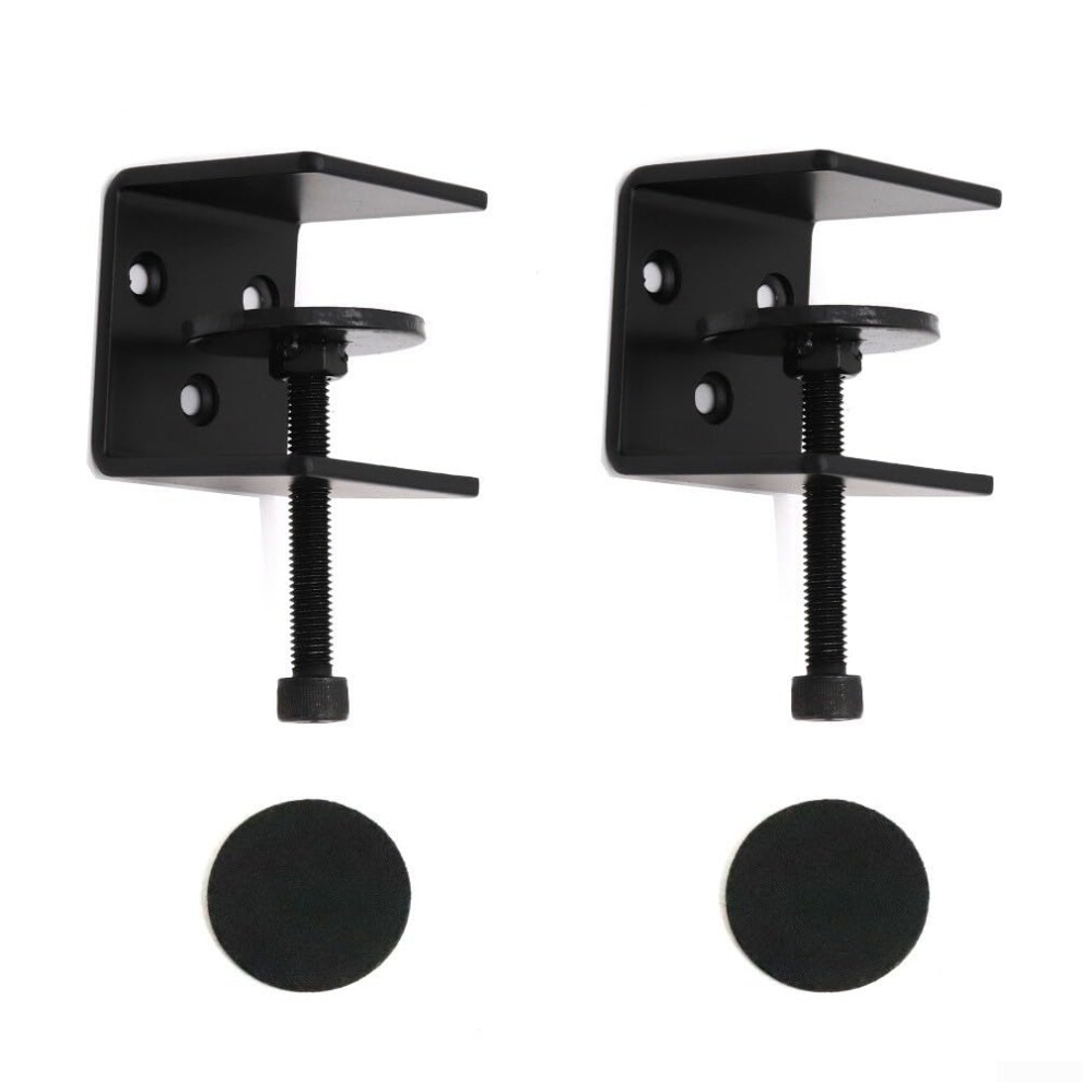 Adjustable Steel Shelf Brackets With Clamps, 40Kg Load, Fits Panels Up To 40Mm For Multiuse 9094768533376