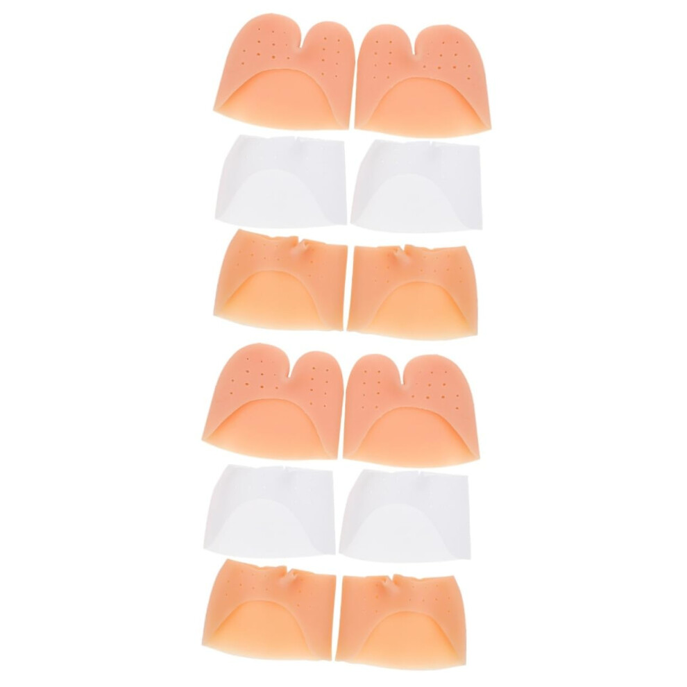 Toe Protectors 6 Pairs Silicone Covers for Ballet Dance Cushion Pads Soft Gel Blister Prevention
