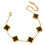 Βραχιόλι Lucky Clover για γυναίκες, βραχιόλι με τετράφυλλο τριφύλλι και μενταγιόν 1