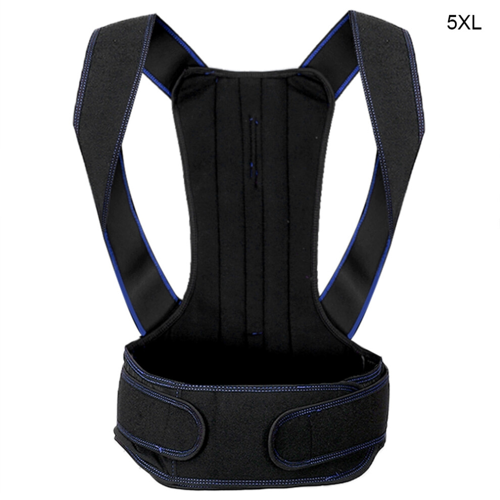 Ergonomic Posture Corrector Support Belt, Spinal Support Breathable Fabric Adjustable Lumbar Support Shoulder Alignment Upper Back Posture Strong S