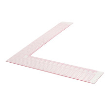 Square Sewing Ruler with Curve Scale for Accurate Garment Measurement and Pattern Design