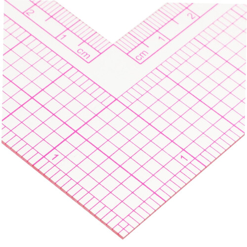 Square Sewing Ruler with Curve Scale for Accurate Garment Measurement and Pattern Design 1