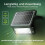 Luceco Luceco Solar Guardian PIR Floodlight Black, IP65 Rated, 10 Watts 2