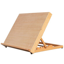Wooden Tabletop Easel Adjustable Art Desk 18.5x14.2 inch for Painting Drawing Artist Student