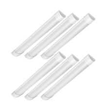 Bellanny 6 Pack 40W LED Batten Light, 4ft 120cm 4800LM 6500K Cool White LED Tube Light, Low Profile Wall or Ceiling Surface Mounted Fitting for Ceili