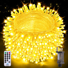 Nextronix Outdoor Christmas Tree Lights, 20M 200 LEDs Xmas Fairy Lights Indoor Mains Powered with 8 Modes/Timer/Remote, IP44 Waterproof Outside Garde