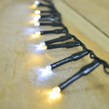 Premier Decorations - 1000 Multi Action TreeBrights LED Lights with Timer - Warm White & White