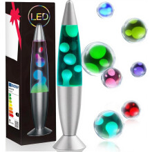 AONESY LED Liquid Motion Lamps 13.5''Colour Changing White Liquid & White Wax Lamps for Adults Kids Gift for Christmas Birthday Mood Light for Bedroo