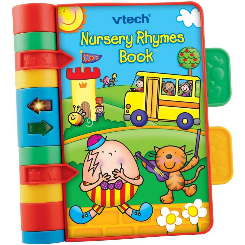 Vtech Baby Nursery Rhymes Book, Up, Interactive, Musical Baby Book With Sounds And Phrases, Suitable For Babies From 6 Months+, English Version Light
