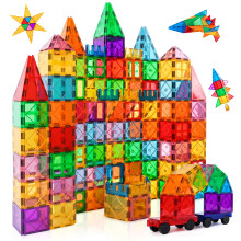 vatenick Magnetic Building Blocks Set 100PCS 3D Magnetic Blocks Tough Building Tiles Stem Toys Kids Christmas Birthday Gifts for Kids Ages 3 4 5 6 7