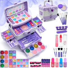 Kids Makeup Sets Girls Toys - unicorn gifts for girls Washable Make Up Starter Kit, Childrens Princess Pretend Play Games kids Toys Presents, Little