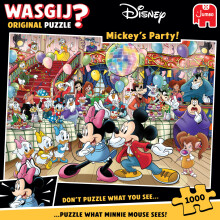 Wasgij Original, Mickey's Party - Disney Themed 1000 Piece Jigsaw Puzzles for Adults - Colourful, Fun, Challenging & Brainteasing 1000 Pc Adults Jigs