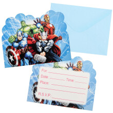 20 PCS Avenge Party Invitations Kids, Cartoon Party Invites with Envelopes, Birthday Cards Birthday Invitations for Kids Girls Boys