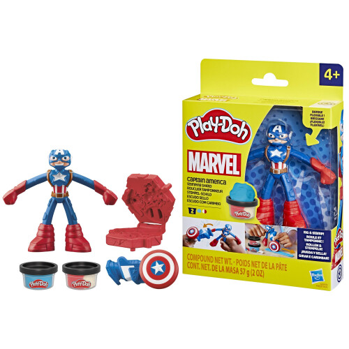 Play-Doh Play-Doh Marvel Captain America Stamping Shield Action Figure Playset